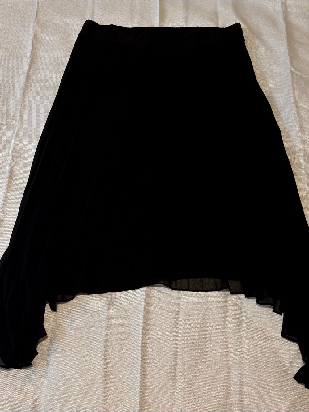 Sanctuary Black High-Low Pleated Skirt